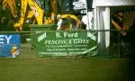 An advertising banner in the main ring at the Edenbridge & Oxted Show
